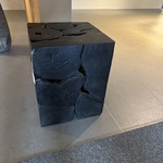 Bijzettafel Raw Interiors, Teakstand, zwart